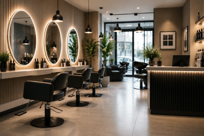 Interior de una peluquería